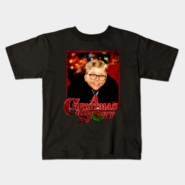 Ralphie - Christmas Story Kids T-Shirt by Collage Collective Berlin